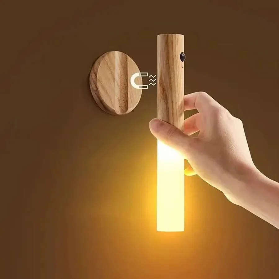 Wooden Sensor Magnetic Light 1 PCS